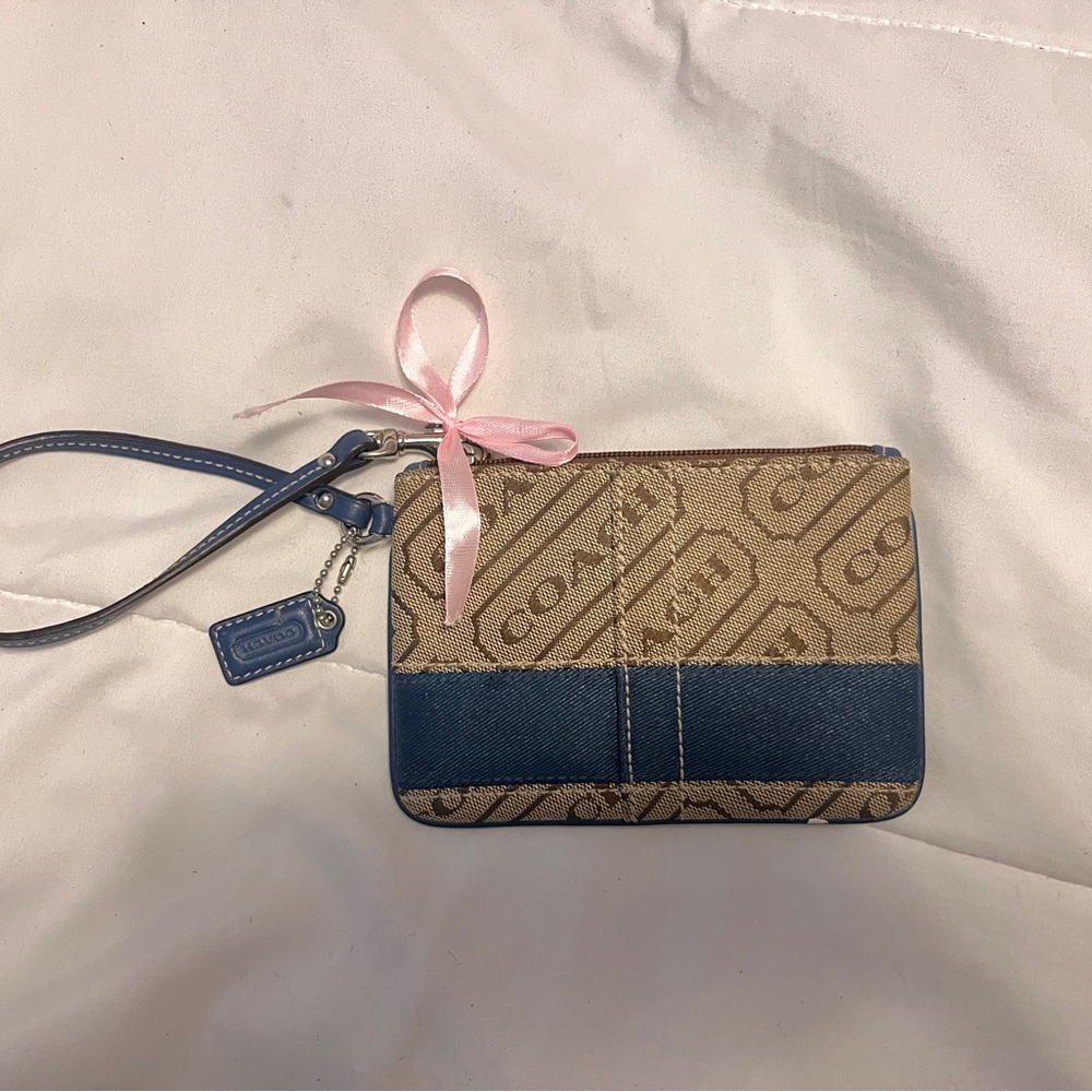Bundle to save—Coach Denim Wristlet